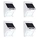 [UPDATED VERSION] 3 Modes Solar Light,ZZSY 20 LED Solar Powered Motion Sensor Light,Wireless Waterproof Outdoor Security Light for Driveway,Yard,Wall with Motion Activated Auto On/Off White 4 Pack