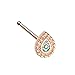 Inspiration Dezigns Sparkling Ornate Teardrop Nose Stud Ring 20G Choose Your Color