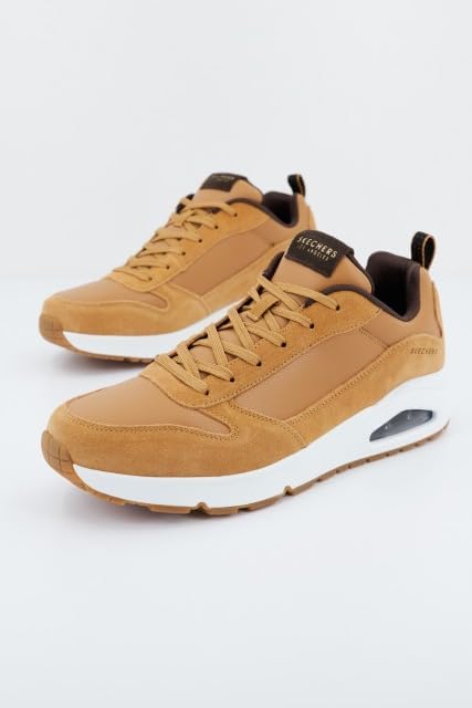 Homme UNO-STACRE Baskets, Whiskey Leather/PU/Trim, 43 EU