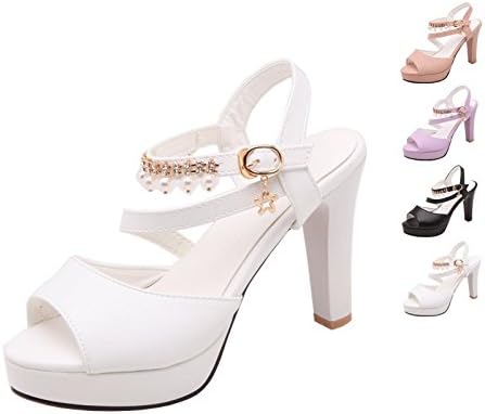 Woman's Lovely Fashion Summer White High-Heeled Shoes