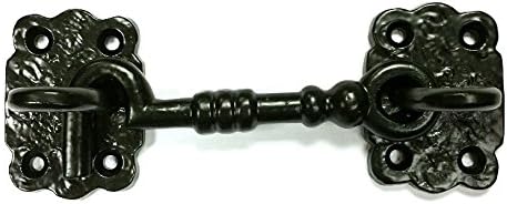 Merriway® BH01580 Cabin Eye Hooks, 100mm (4 inch) - Black Antique, 100 mm