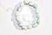 Zenergy Gems CHARGED Amazonite Crystal Bracelet Tumble Polished Stretchy + Selenite Heart Charging Crystal Included (Empowering Courage & Truth - Move Beyond Fear HEALING ENERGY)