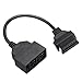 Gotd 22 Pin OBD1 To 16 Pin OBD2 Convertor Adapter Cable For TOYOTA Diagnostic Scanner (Black)
