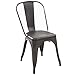 Poly and Bark Trattoria Kitchen and Dining Metal Side Chair in Bronze (Set of 2)