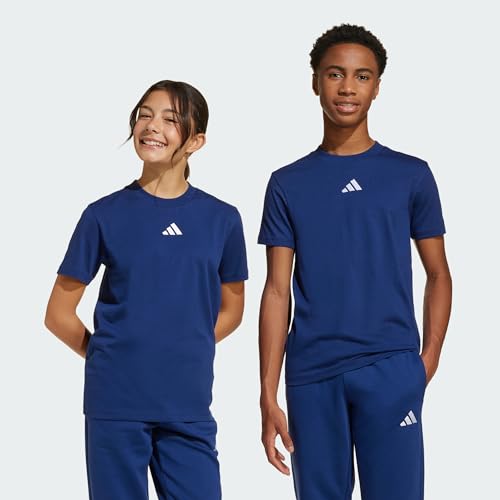 Mixte Enfant Essentials Shirt, Dark Blue/White, 11-12 Years