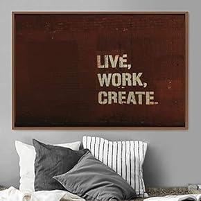 signwin Framed Canvas Wall Art Pressed Quotes 3D...