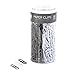 U Brands Paper Clips, Medium 1-1/8-Inch, Black White and Gray Fashion Colors, 300-Count