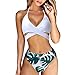 MOOSKINI Womens Padded Push-up Bikini Set Bathing Suits Two Pieces Swimsuit Green Medium