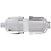 Shower Filter by H2O Natural - High Output Chlorine Removing Showerhead Filtration System and Water Purifier - 3-Stage Replaceable Cartridge with KDF 55, Calcium Sulfite and Activated Carbon - Chrome