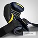 Hayabusa T3 Boxing Gloves for Men and Women Wrist and Knuckle Protection, Dual-X Hook and Loop Closure, Splinted Wrist Support, 5 Layer Foam Knuckle Padding - Navy/Yellow, 16 oz