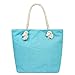 Large Beach Travel Canvas Tote Cute Shoulder Shopping Bag, Mermaid-3