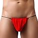Chen Men G String Thong T-Back Underwear Panty Smooth Bikini Pouch Brief Shorts (Red)