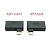 chenyang 2 Pack Micro USB OTG Power Adapter 2 in 1 Micro USB Male to USB 2.0 Female 90 Degree Angled Connector Adapter