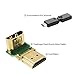 HDMI Adapter Any Angle Adjustable Rotation 90 Degree Gold Plated HDMI Connector Support 1080P HDMI Extender
