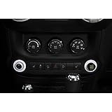 Hooke Road White Side Mirror & Cigarette Lighter Cover Trim for 2011-2015 Jeep JK Wrangler & Unlimited