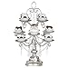 Amalfi Decor Dessert Cupcake Stand, Display Pedestal with Crystals, Silver, 12 Piece