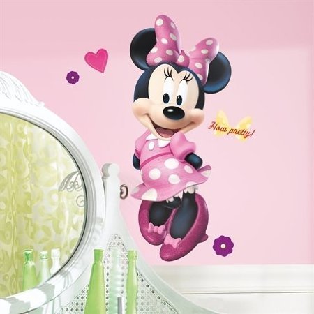 MINNIE MOUSE BOW-TIQUE 40' Giant Wall Decal Boutique Disney Room Decor Stickers