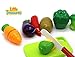 Little Treasures Healthy Vegetables Toy for Children's Playtime Kitchen Fun , Cut Chop the Food for Pretend Play Eating Meal Time