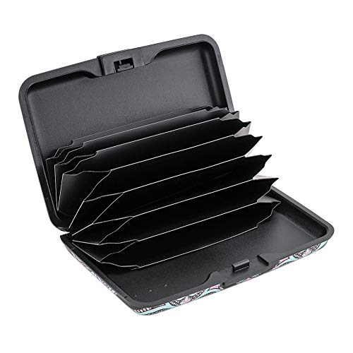 Elfish Mini RFID Aluminum Wallet Credit Cards Holder Metal ID Case for Men Women (Color 14) - Thumbnail 2