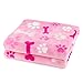 CHEE RAY Super Soft and Fluffy Premium Flannel Fleece Dog Throw Blanket,Appealing and Cute Paw Prints Equally for Puppy Cat