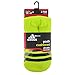adidas Boys Cushion Crew Socks (Pack of 3), Semi Solar Yellow/Black - White/Black - Black/Semi Solar Yellow, Medium