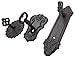 Lulu Decor, Cast Iron Antique Key Shaped Set of 3 Hooks, Strong Heavy Decorative Hooks in Black (Roman)