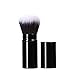 Aguder Soft Nylon Fiber Bristles Retractable Makeup Brush, Black