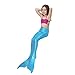 Camlinbo 3PCS Mermaid Tail for Girls Body Suit Tropical Pool Party