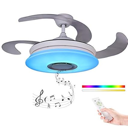 Wivion Ceiling Fan With Light And Remote Control36w Alexa Rgb