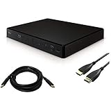 LG BP175 Blu-Ray DVD Player, with HDMI Port Bundle (Comes with a 10 Foot HDMI Cable and a 6 Foot HDMI Cable)