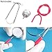 meekoo 2 Pack Kids Stethoscope Toy Real Working Nursing Cosplay Doctors Nurses Stethoscope for Kids Role Play Girls Boys Cosplay Costume Pretend Game Accessories(Pink, Black)