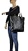 Scarleton Tote Bag for Women, Faux Leather Purses and Handbags, Shoulder Bag, Top Handle Satchel, Hobo Bag with Pouch, H1035 (Black BA, Medium)
