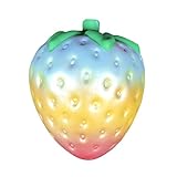 callm Squishies Rainbow Strawberry Slow Rising Jumbo Squishy Toys Kawaii Cute Scented Squishies Kids Party Squishy Stress Reliever Toy (B)