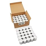 Stonebriar DTL-100-8 Long Burning Tealight Candles, 8 Hours, White, Unscented, 100 Pack