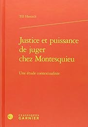Justice et puissance de juger chez Montesquieu