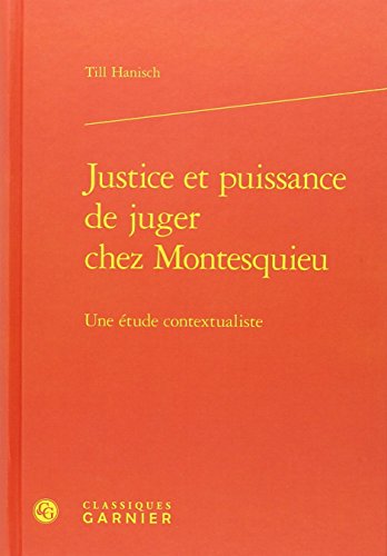 Justice et puissance de juger chez Montesquieu