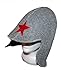 Russian Red Star Gray Wool Felt Helmet Style Hat for Sauna Banya Steamroom