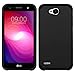 LG X Power 3 / LG X Power 2 / LG Fiesta Case, LG Fiesta 2 Case, LG X Charge Case with Tempered Glass Screen Protector,IDEA LINE(TM) Heavy Duty Protection Hybrid Hard Shockproof Slim Fit Cover - Black