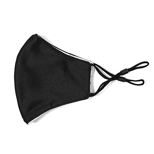 AOGE 2 Pack Washable Face Covering Reusable for Kids, Adjustable Protective Fabric Face Cover w/Dust Filter Pocket (Gorilla Black&Black)