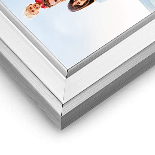 image for LaVie Home 4x6 Picture Frames (6 Pack, Silver) Simple Designed Photo F