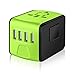 Travel Adapter Worldwide,All in One Universal Travel Power Plug Adapter Wall Charger with Dual USB Charging Ports for USA EU UK AUS Cell Phone Laptop