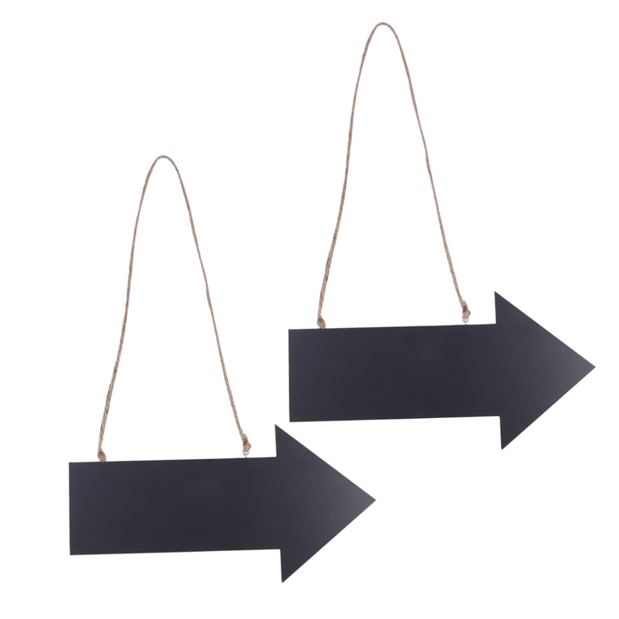 BELLIFFY Dual Wooden Blackboard with Hanging Twine for Home or Commercial Use 2-Pack - Black