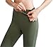 Oalka Women’s Yoga Capris Running Pants Workout Leggings Green XSthumb 3
