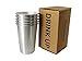 Stainless Steel Pint Cups (Pack of 5) - 16 Ounce Metal Tumblers - Unbreakable Canteen Set - Great for Indoors, Outdoors, Camping - Kids and Baby Friendly - Food Grade Steel, BPA/Lead Free!