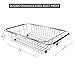 KESOL Expandable Dish Drying Rack, 304 Stainless Steel Over Sink Dish Rack, Dish Drainer in Sink or On Counter with Utensil Drying Rack- Rustproof, Large