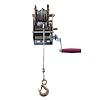 2000lb-1-Ton-Hand-Crank-Steel-Gear-Cable-Wire-Winch-Boat-ATV-Trailer-wHook