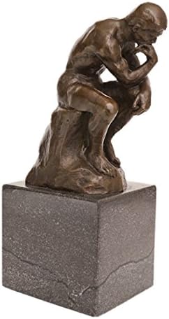 Scultone Classical Art Craft Bronze Sculpture Rodin The Thinker Hand-made Home Decor Brass Statue STE-185