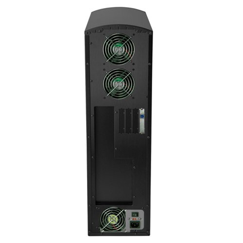 SharkBlu 10 Target Daisy Chain Blu-ray DVD CD Duplicator Tower with 500GB Hard Drive