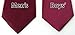 Spring Notion Boys' Satin Zipper Neck Tie with Gift Box Medium Burgundy