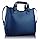 Amazon.com: Womens Navy Blue Large Tote Shoulder Bag Ladies Faux